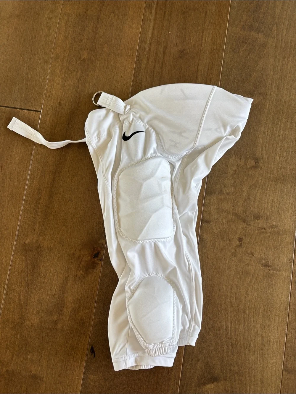 Nike White Dri-FIT Padded Football Pants for Kids